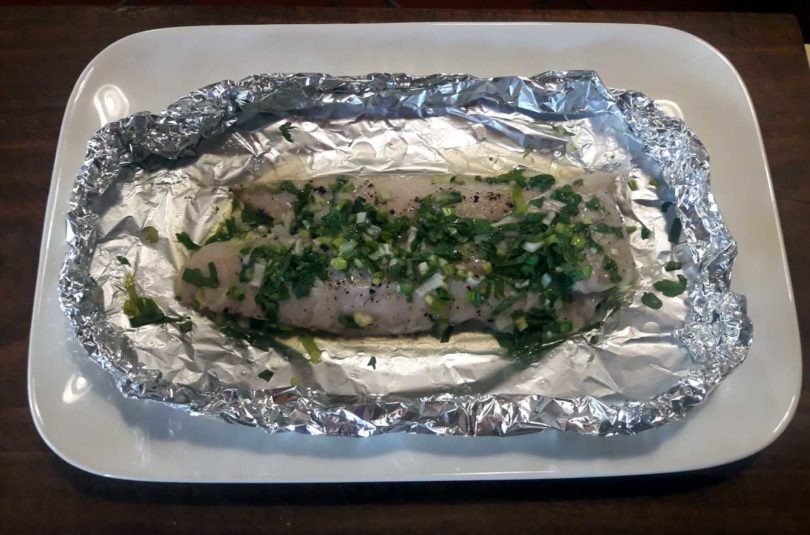 Pescado en papillote